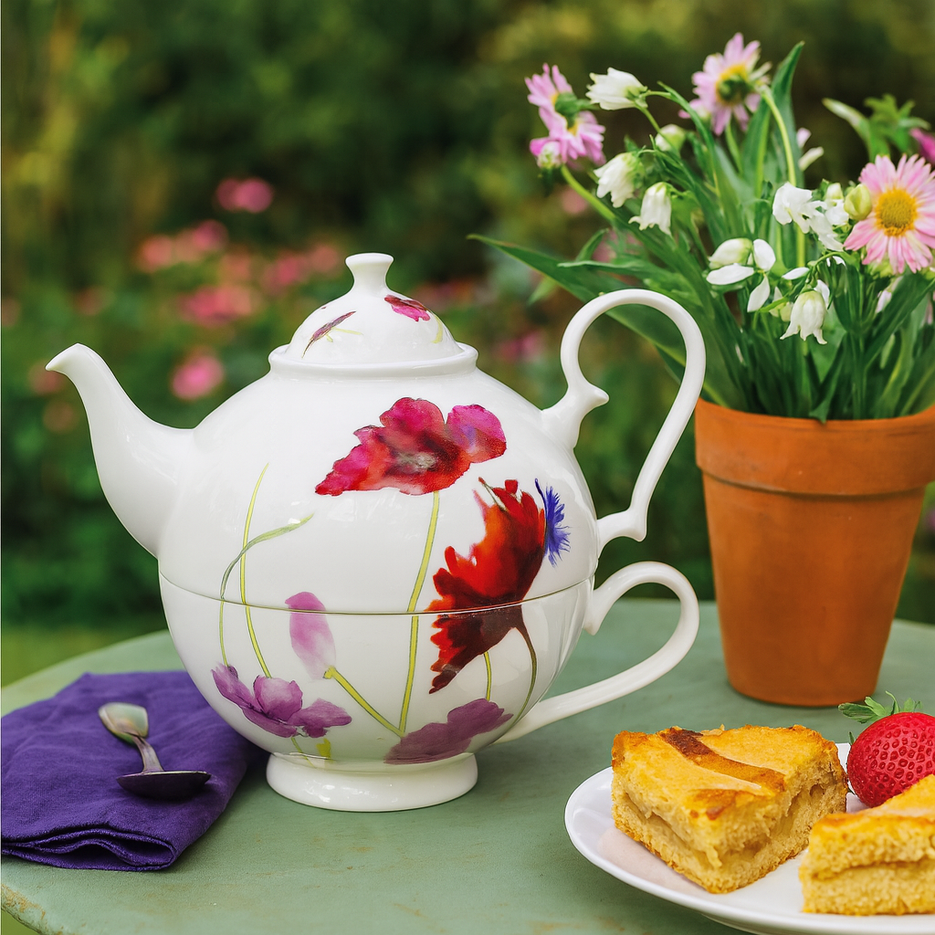 Tea for One Brillantporzellan Mohnwiese 700ml