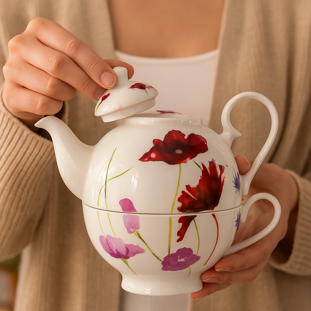 Tea for One Brillantporzellan Mohnwiese 700ml