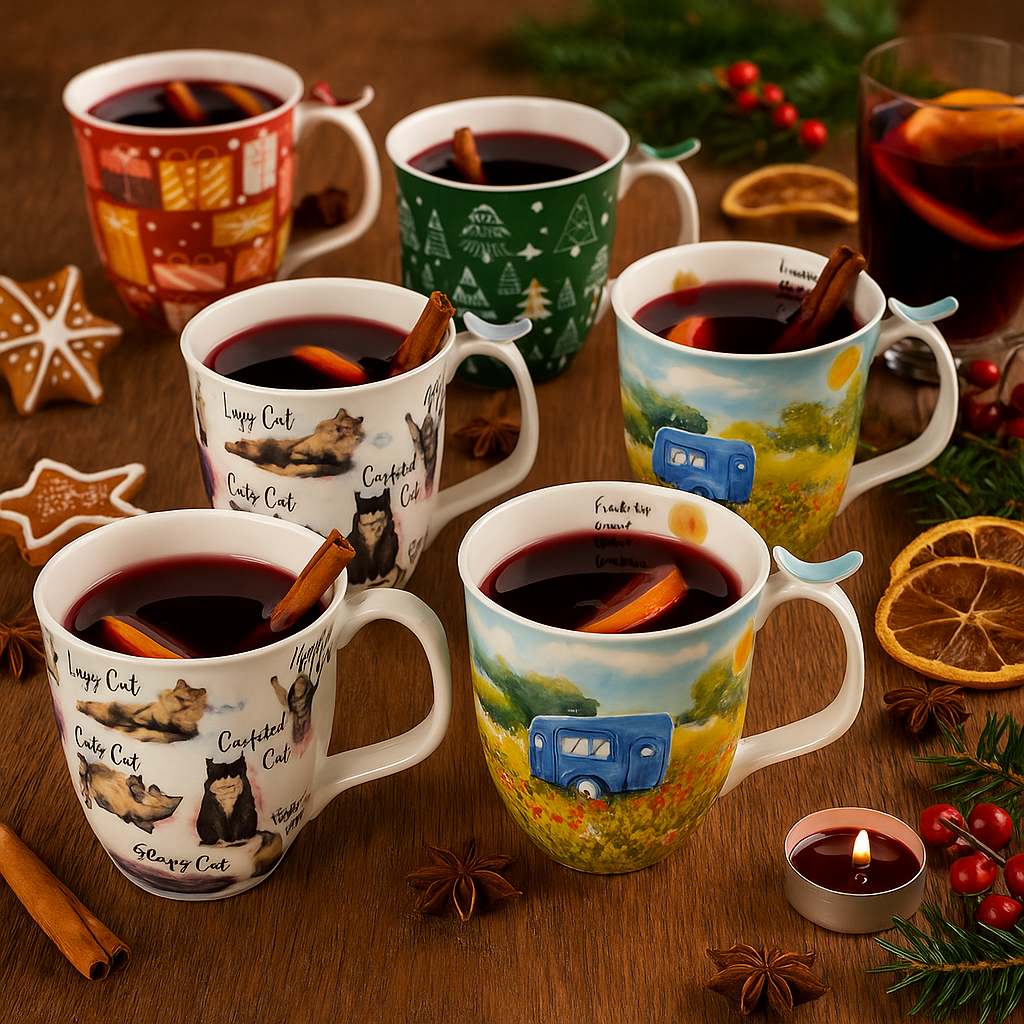 XXL Tasse mit Daumenablage Weihnachten Geschenk – 580 ml