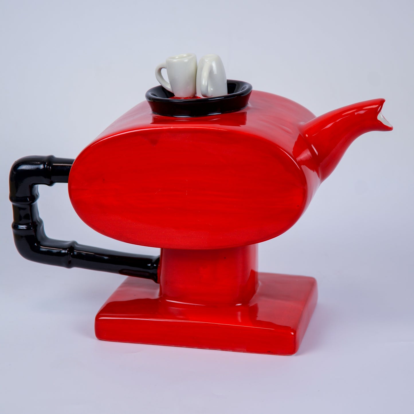 Designer Teekanne Espressomaschine Handbemalt