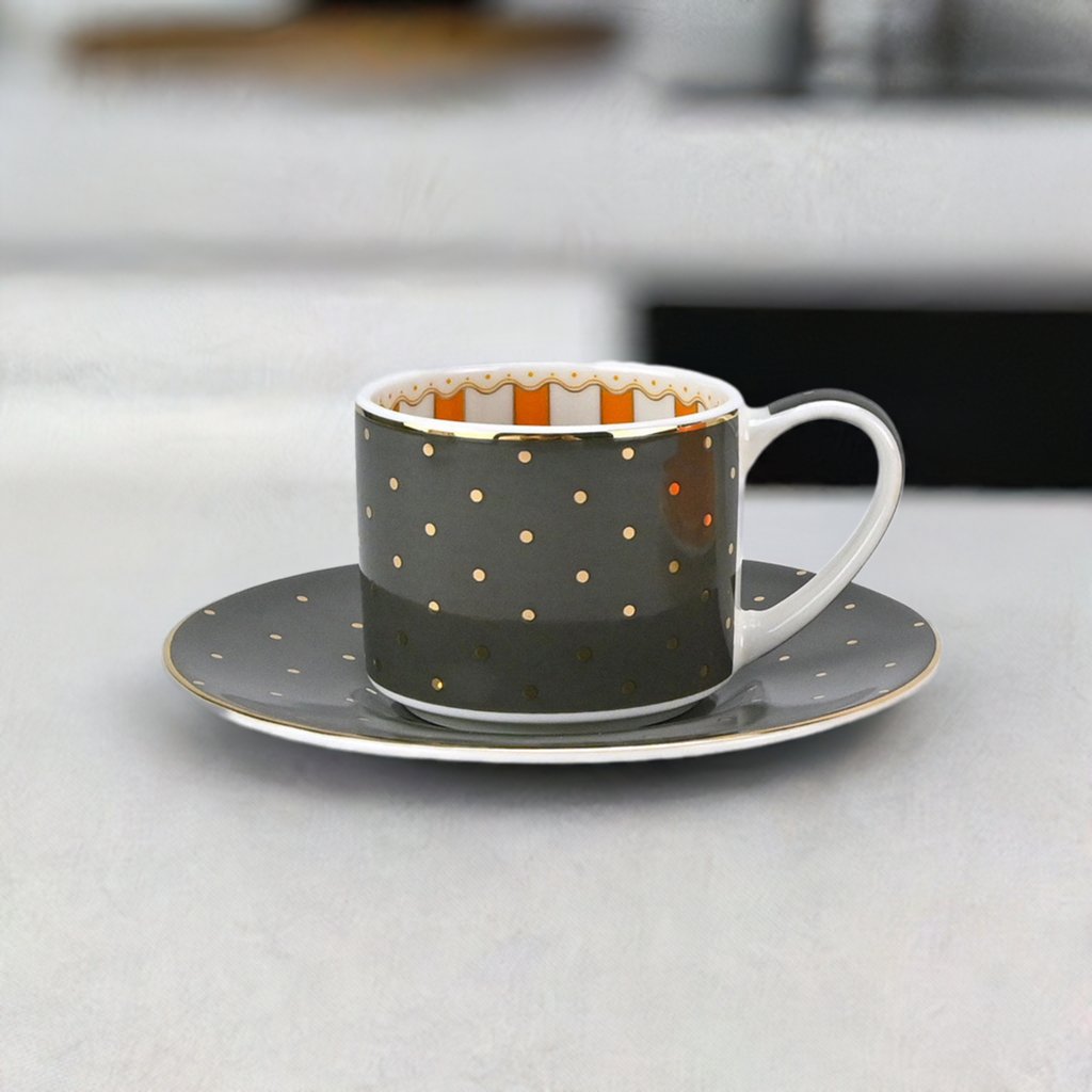 Espressotasse New Bone China mit Innendekor - Jameson & Tailor