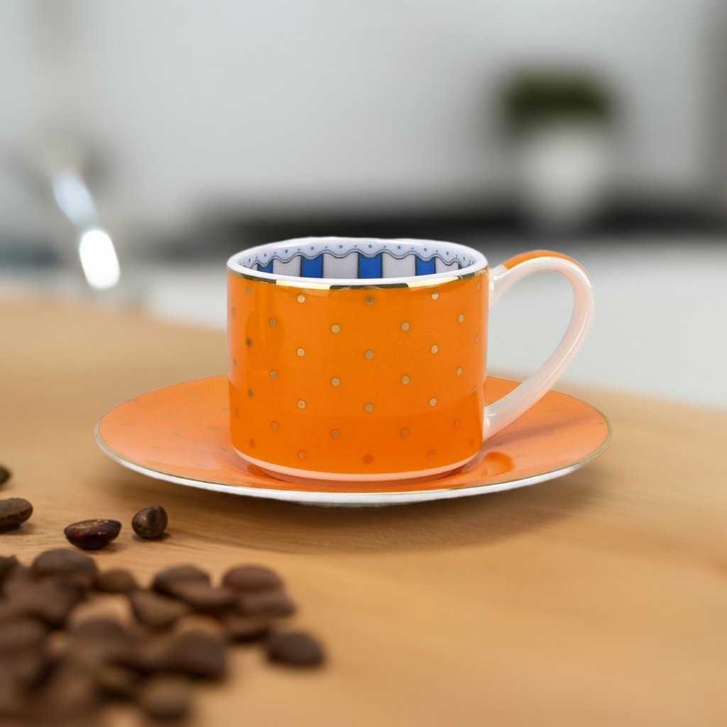 Espressotasse New Bone China mit Innendekor - Jameson & Tailor