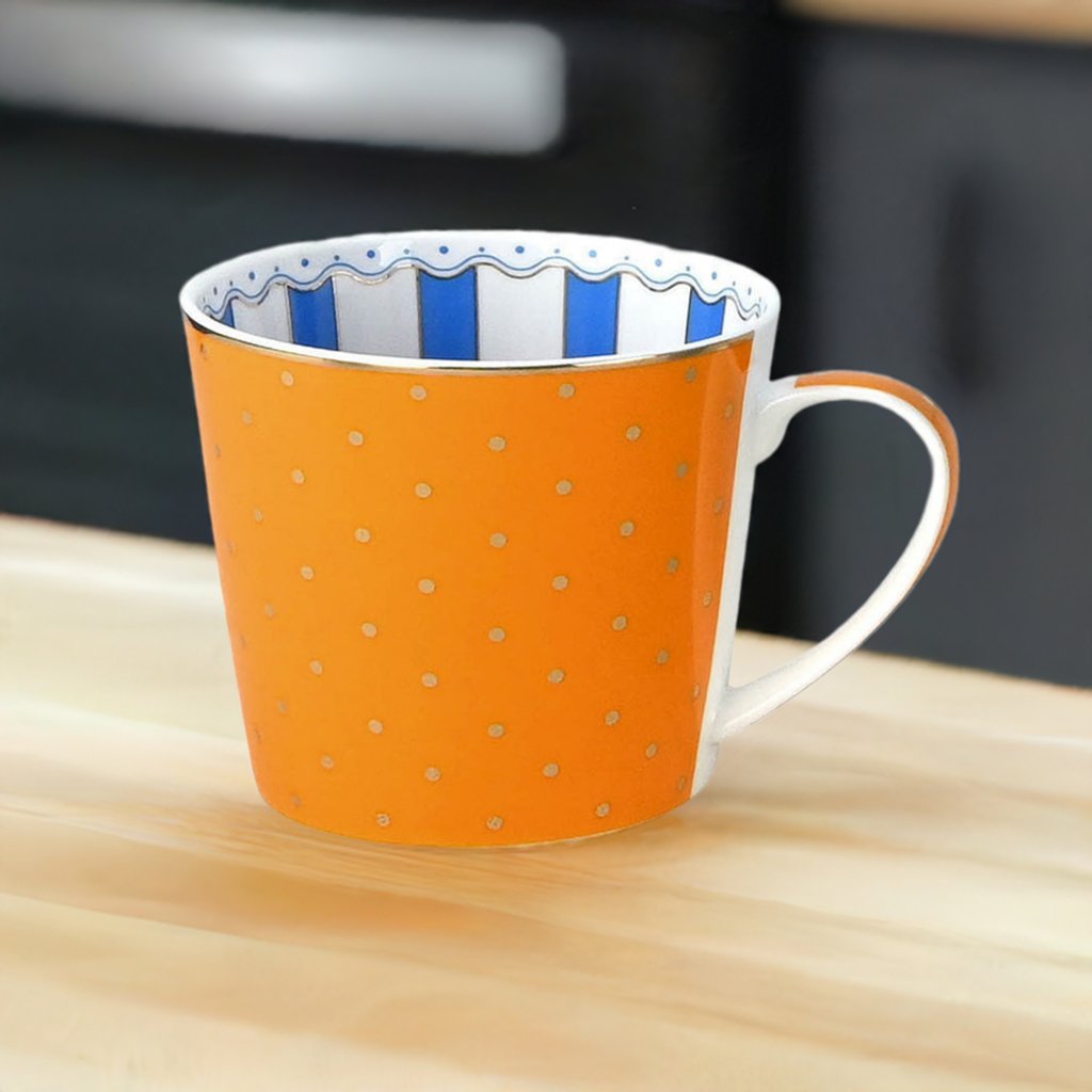 Henkelbecher New Bone China mit Innendekoration - Jameson & Tailor