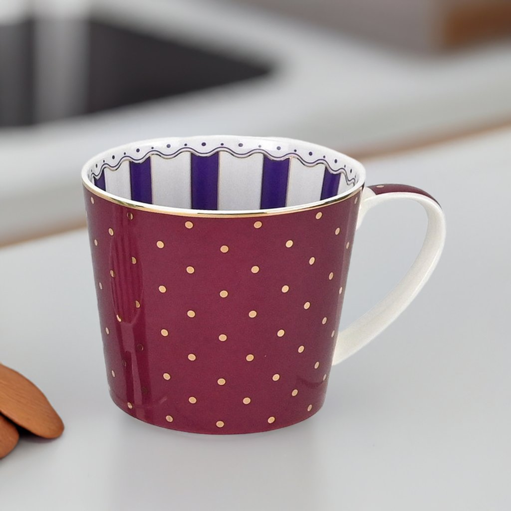 Henkelbecher New Bone China mit Innendekoration - Jameson & Tailor