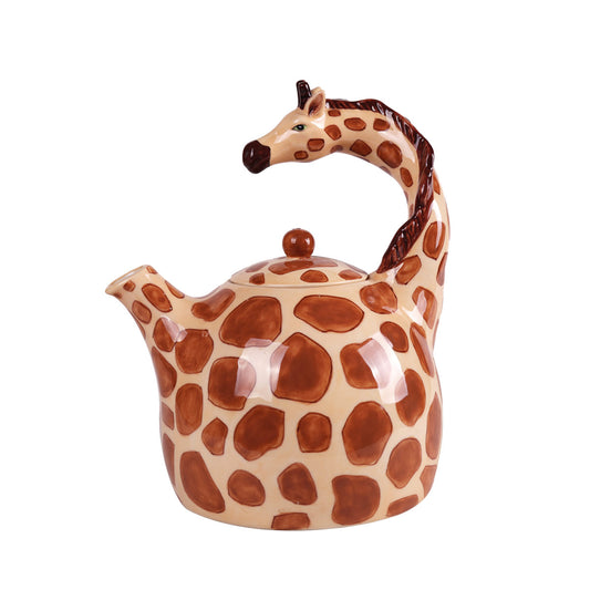 Designer Teekanne Handbemalt Tiermotiv Giraffe Jameson & Tailor