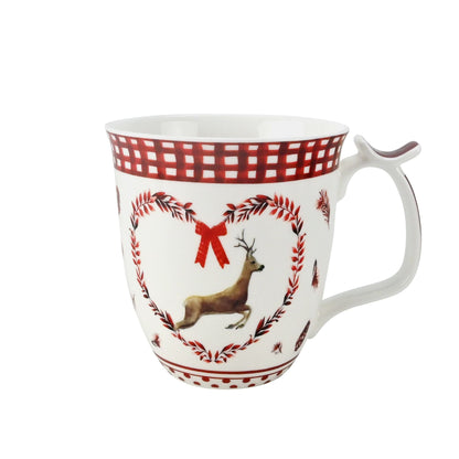 XXL Tasse mit Daumenablage Weihnachten mit Reh – 580 ml