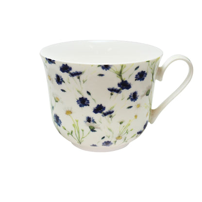 Jumbobecher Brillantporzellan Blaue Blumen 500ml