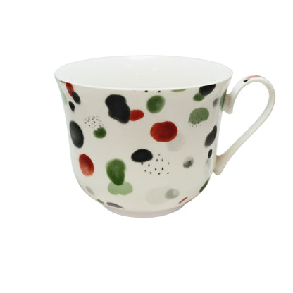 Jumbobecher Brillantporzellan Farbkleckse 500ml