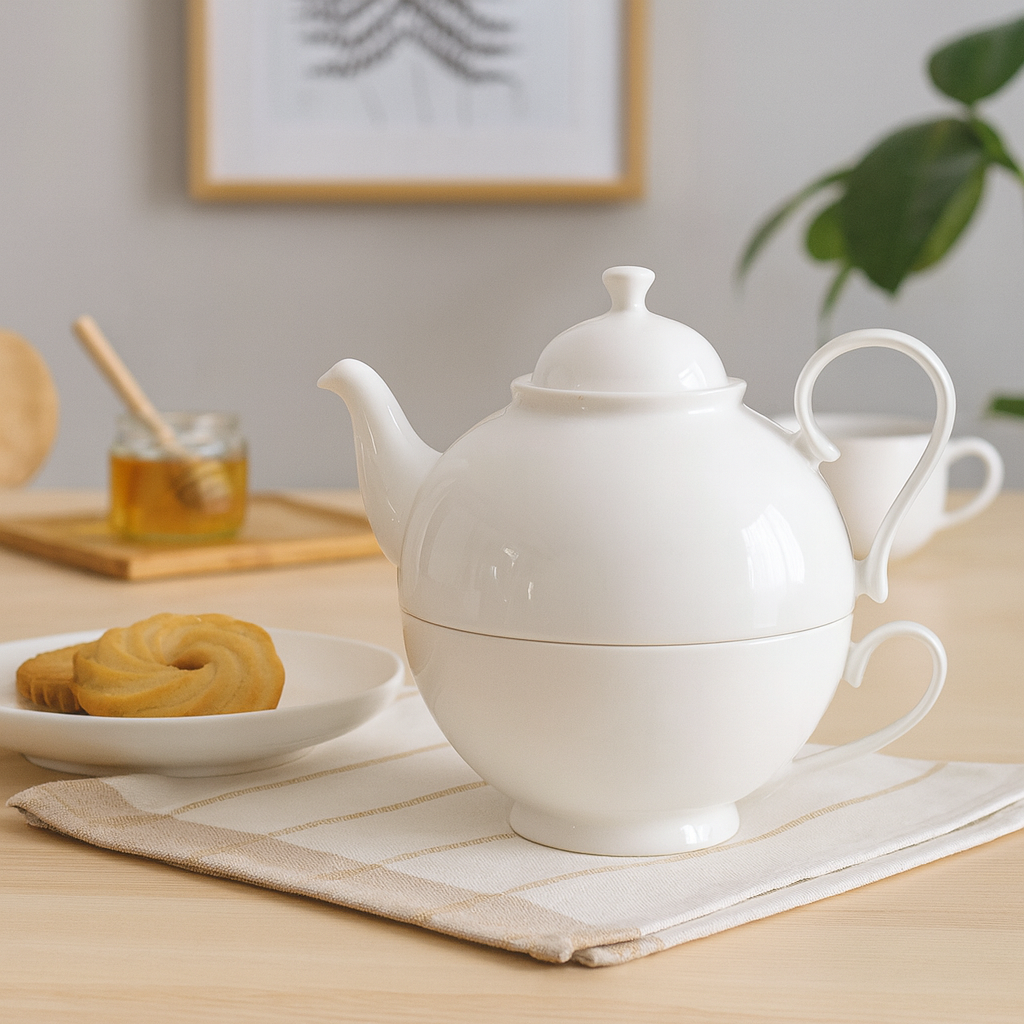 Tea for One Brillantporzellan Weiß 700ml