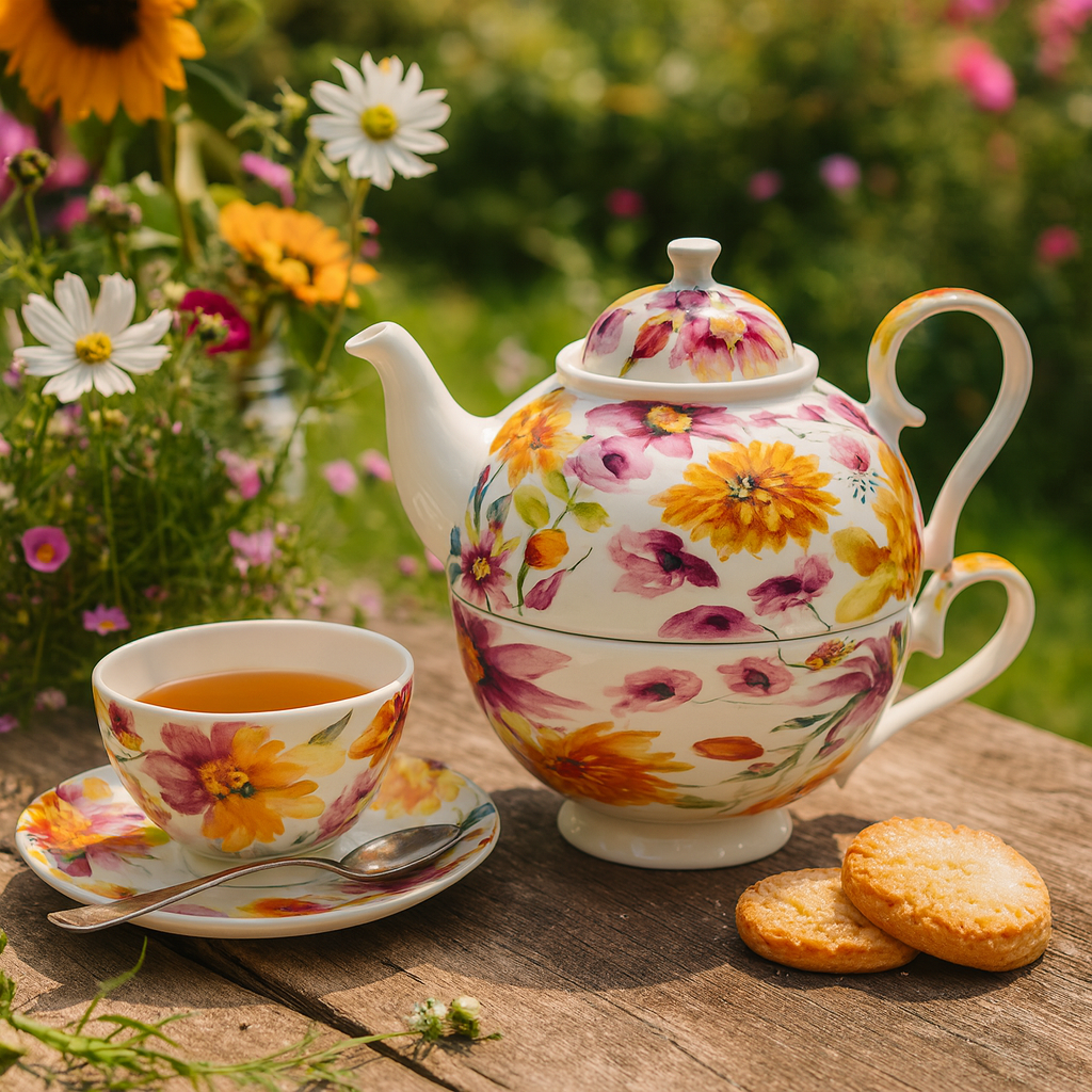Tea for One Brillantporzellan Sommerwiese 700ml