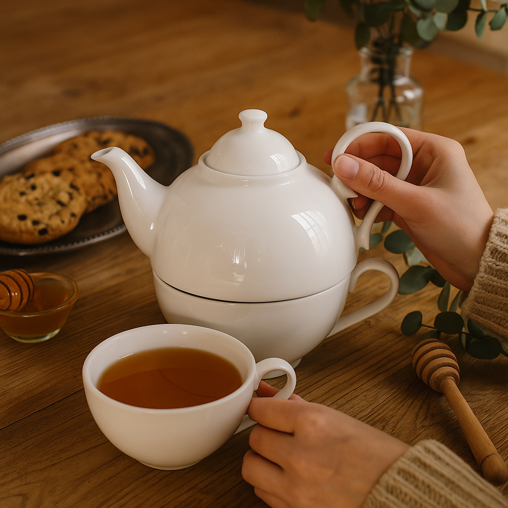 Tea for One Brillantporzellan Weiß 700ml