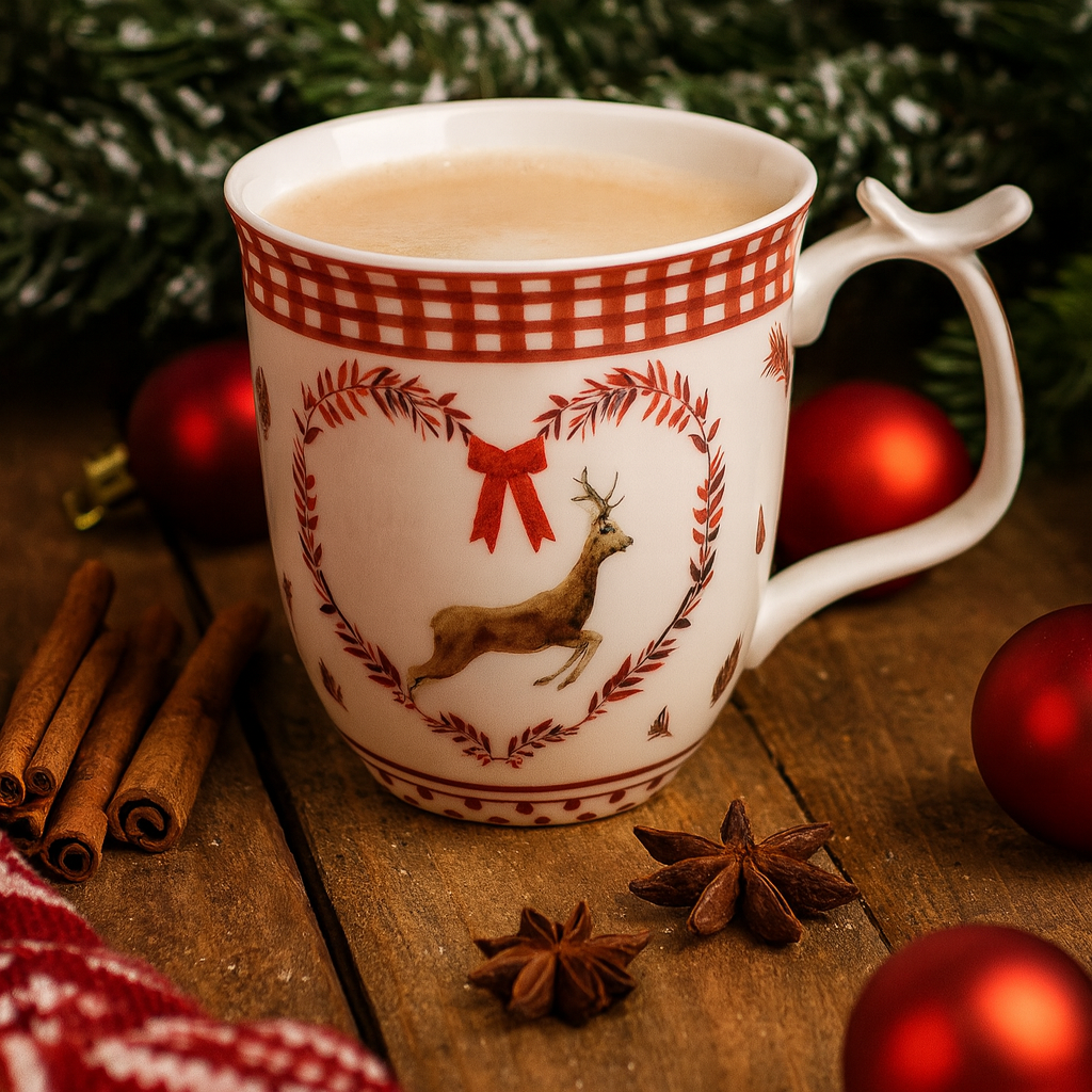 XXL Tasse mit Daumenablage Weihnachten mit Reh – 580 ml