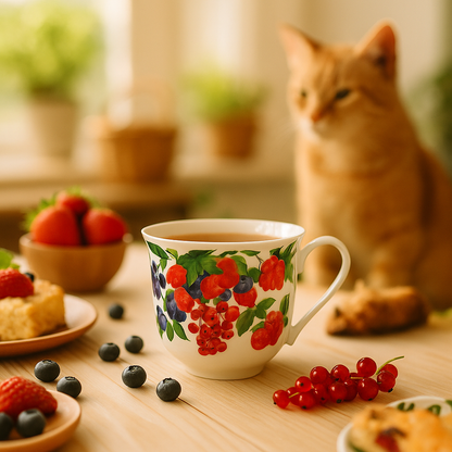 Jumbobecher Brillantporzellan Beeren 500ml