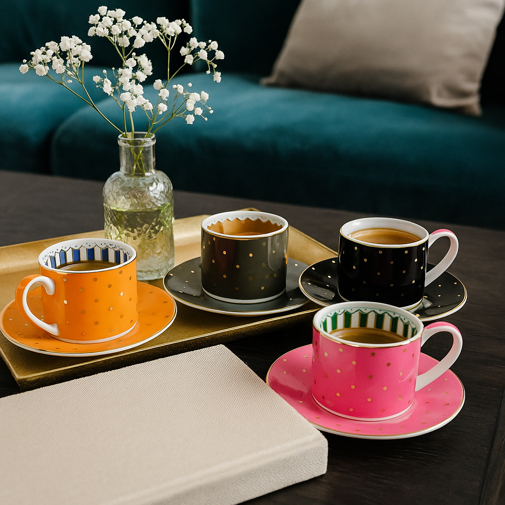 Espressotasse New Bone China mit Innendekor