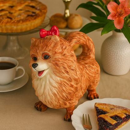 Kunstvolle Leichtkeramik-Teekanne mit Tiermotiv: Stilvoll genießen