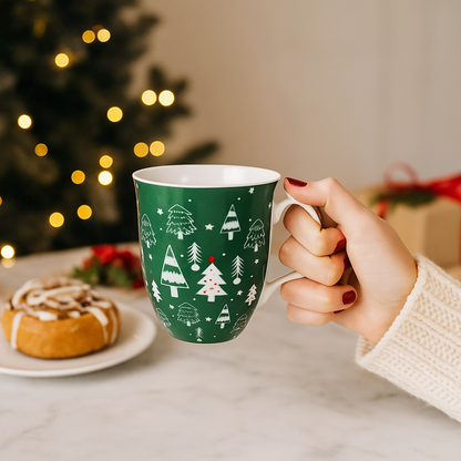XXL Tasse mit Daumenablage Weihnachtsbaum – 580 ml