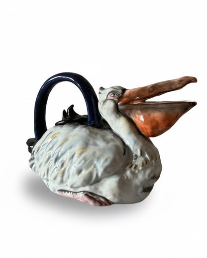 Kunstvolle Leichtkeramik-Teekanne mit Tiermotiv: Stilvoll genießen