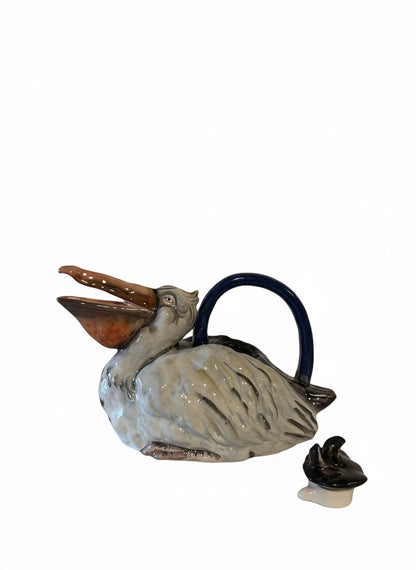 Kunstvolle Leichtkeramik-Teekanne mit Tiermotiv: Stilvoll genießen