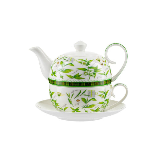 Jameson & Tailor Tea for One Brillantporzellan: Genussvolles Teeerlebnis in eleganter Perfektion - Jameson & Tailor